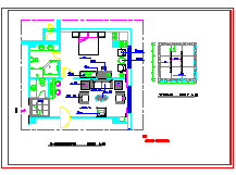 室内装修标准客房家私cad设计平面布置图