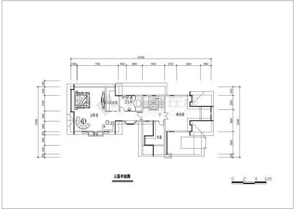 经典户型别墅建筑设计全套CAD图-图一