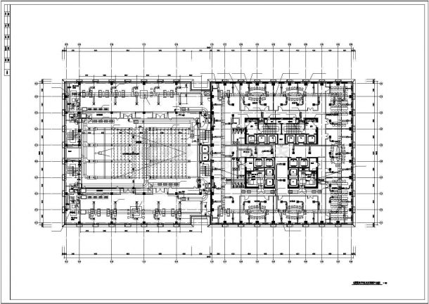 超高层办公楼暖通空调全套系统设计施工CAD图-图一