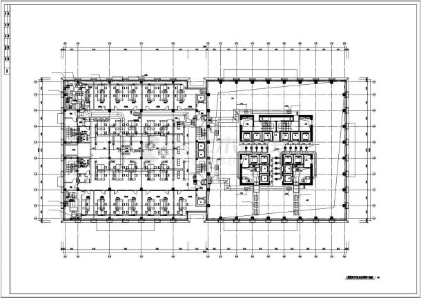 超高层办公楼暖通空调全套系统设计施工CAD图-图二
