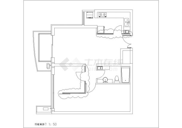电气设计_某地区中型公寓楼施工电路CAD图-图一