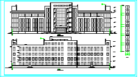 某办公楼设计建筑cad施工图纸-图二