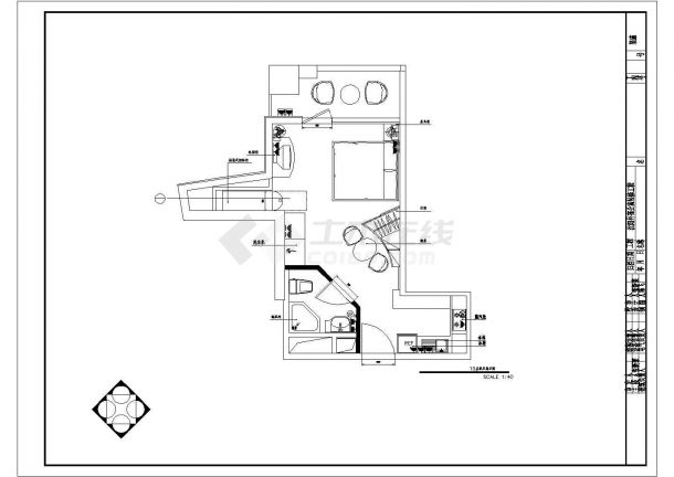 电气设计_某公寓宿舍楼部分电气设计方案CAD图-图二