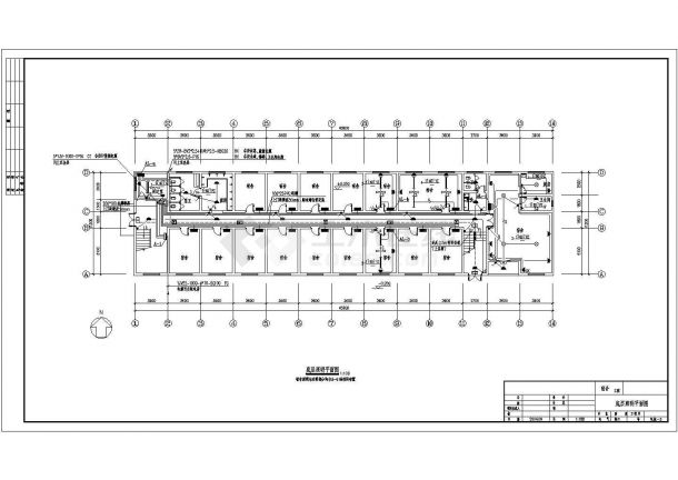 电气设计_某地区五层公寓宿舍楼电气设计方案CAD图-图二