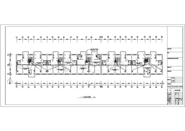 电气设计_某三层公寓宿舍楼电气设计方案CAD图-图二