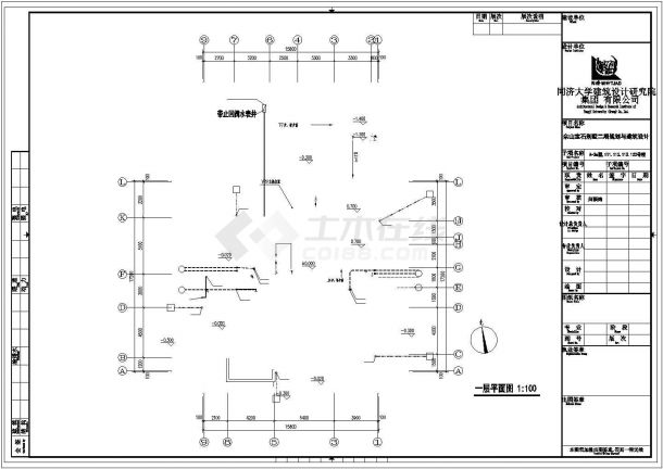 合肥市南福新村某530平米2层砖混结构单体别墅全套平面设计CAD图纸-图二