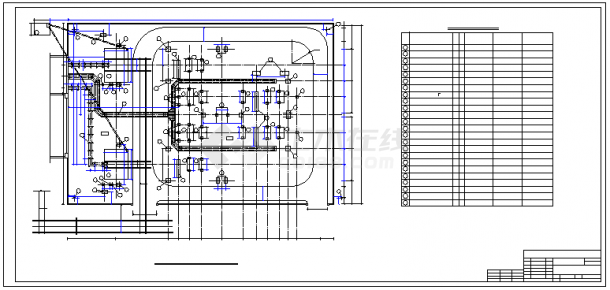 某变电站基础设备施工cad方案图纸-图二