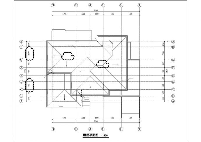 540+530平米两套2层砖混结构单体别墅全套平面设计CAD图纸_图1