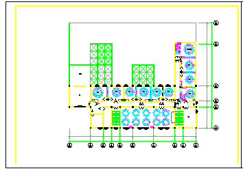  Construction drawing of cad plane design for interior decoration of a restaurant - Figure 1