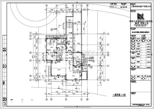 杭州市某居住区520平米双层框架结构单体别墅全套建筑设计CAD图纸-图二