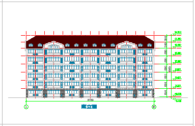 某大学高校宿舍建筑cad方案图纸-图一