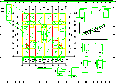 某底框住宅专混结构cad设计图_图1