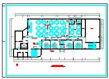 酒店室内装修设计cad平面施工图纸_图1
