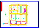 立地式套房室内装修cad平立面设计施工图纸-图二