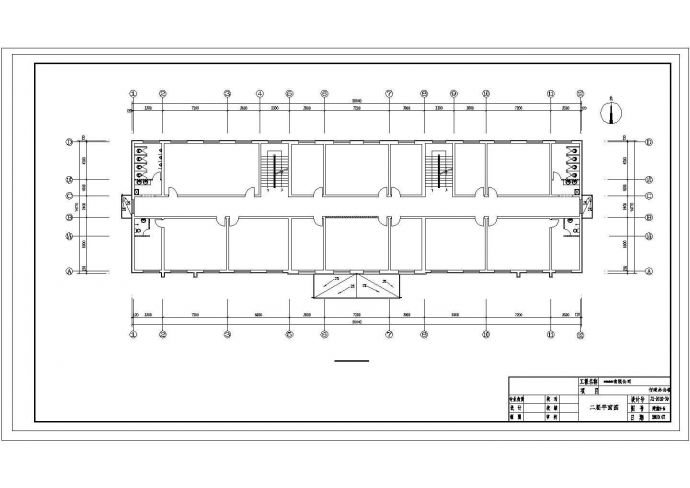 某2246㎡某公司三层办公楼电气施工CAD图纸_图1