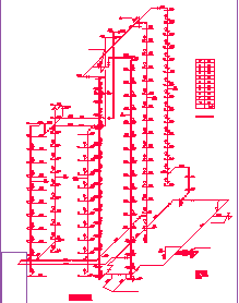 【湖北】高层办公楼给排水施工图（喷淋系统）-图一