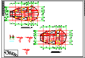 某高层钢塔框剪会展中心cad工程设计图-图二