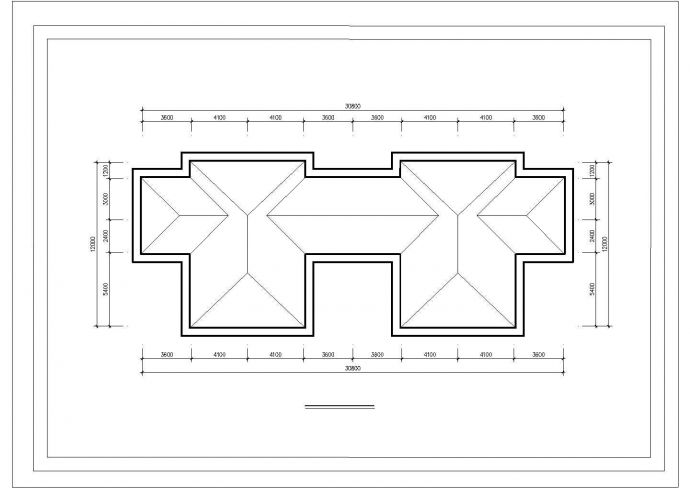 某三层住宅方案设计图纸（共7张图纸）_图1
