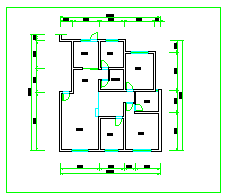 某公寓室内装修cad平立面施工设计图纸_图1
