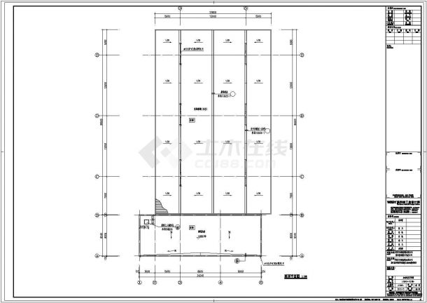 济南市某730平米2层钢框架结构加油站建筑和结构设计CAD图纸-图一