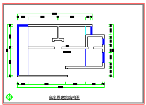 某花园家居室内cad装修平立面施工详图-图一