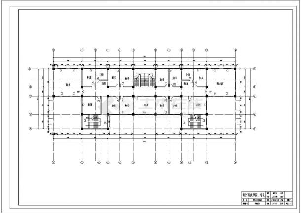 某六层4465平米框架行政办公楼毕业设计（含计算书，建筑结构图）-图二