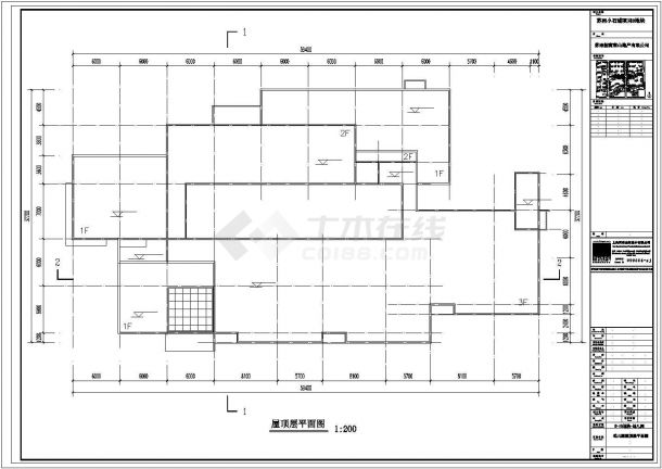 重庆市某私立幼儿园2700平米教学综合楼建筑设计CAD图纸（含总图）-图二