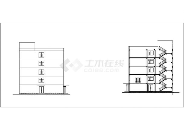 【5层】4000平米银行办公楼毕业设计（含计算书，部分建筑、结构图）-图二