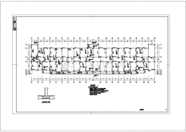 【5层】5332.7平米框架办公楼（计算书、建筑、结构施工图）-图一
