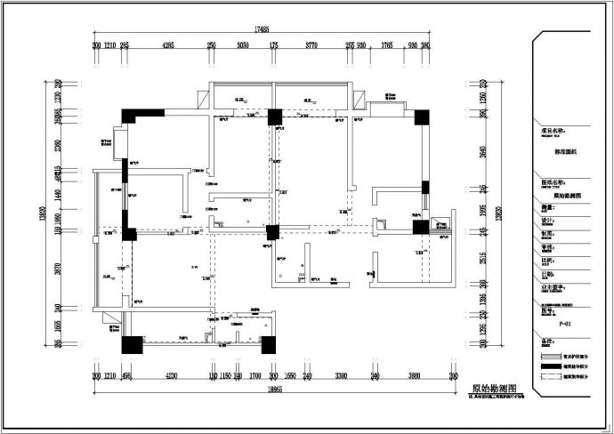 146平现代简约风格五居室样板间CAD装修施工图_图1