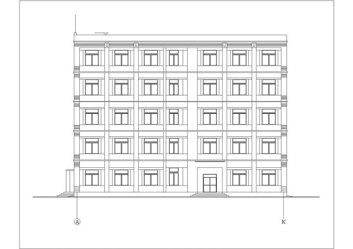 【5层】7120平米公司办公楼毕业设计（建筑、结构图纸，计算书）_图1