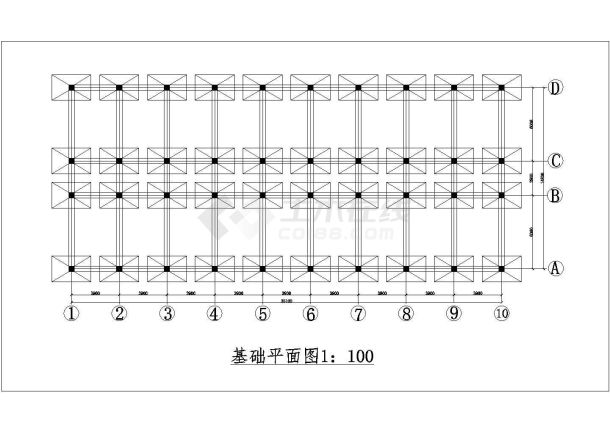 某六层3100平米左右一字型框架办公楼毕业设计（含建筑结构图、计算书）-图二