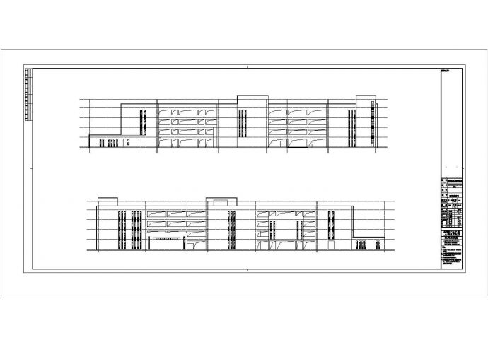 某县中学教学楼建筑全套方案设计施工CAD图纸_图1