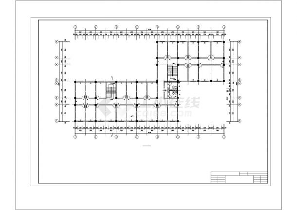 【6层】5143平米框架办公楼（含计算书、建筑、结构图）-图二