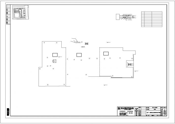 扬州市某私立幼儿园3层框架结构教学暖通系统设计CAD图纸_图1