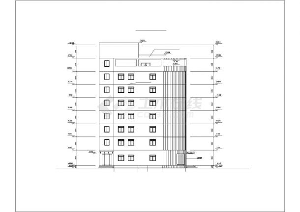 8层综合办公楼全套毕业设计（含计算书，建筑图、结构图，施工组织设计，PKPM电算）-图二
