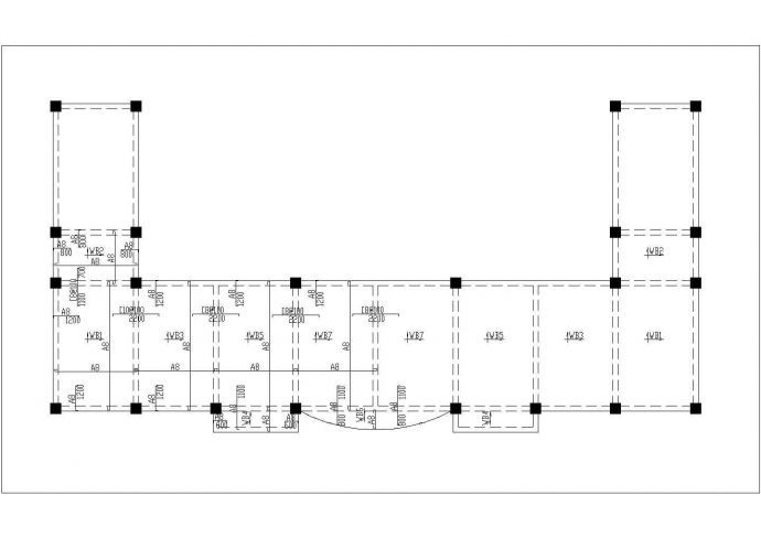 四层办公楼毕业课程设计（建筑结构CAD图纸、结构计算书、施工组织、施工进度计划表、施工平面图等）_图1