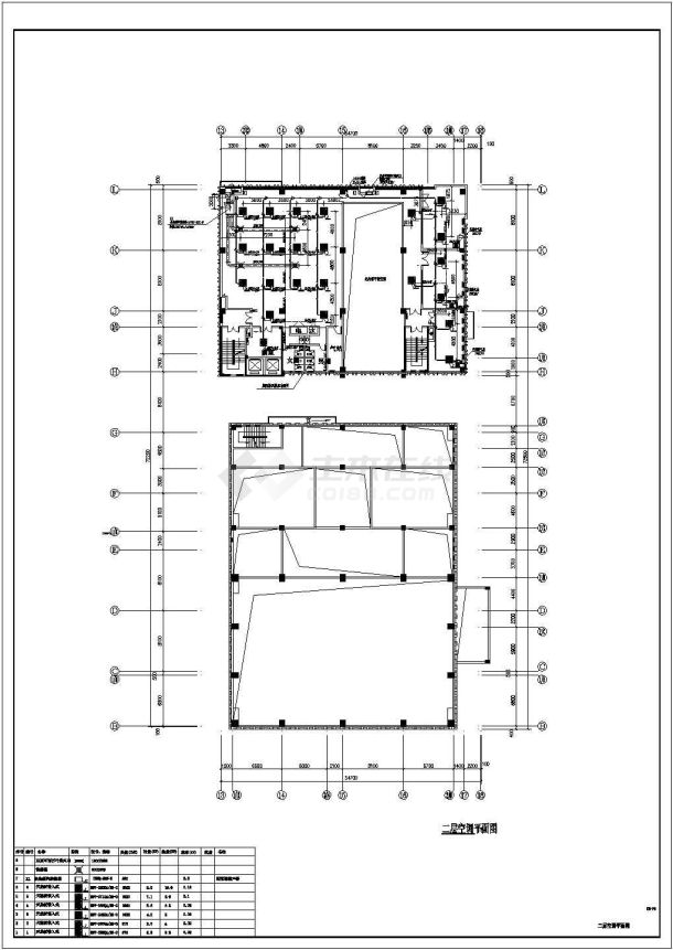 某地8层办公楼多联机空调设计施工图-图二