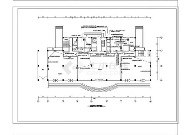 某十六层办公楼开放式综合布线系统图纸-图一