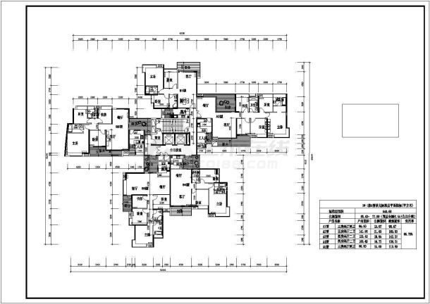 某公寓小户型CAD大样构造施工设计图-图一