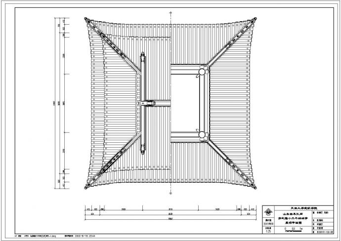 某碑亭CAD大样节点设计完整图纸_图1