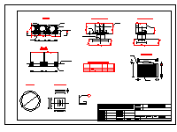 某桥梁支座布置及构造施工CAD设计图纸-图二