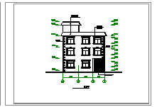 某全套别墅建筑CAD结构施工设计图纸-图二