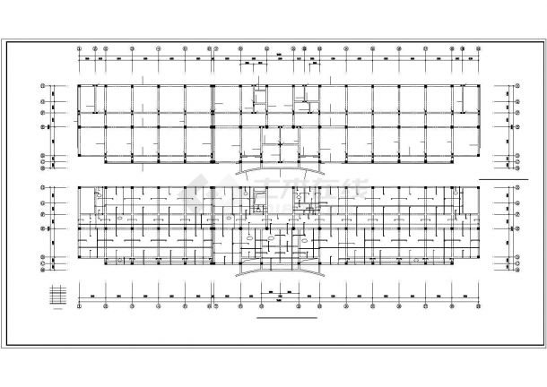 5层框架普通办公楼结构施工图（含设计说明，10张）-图二