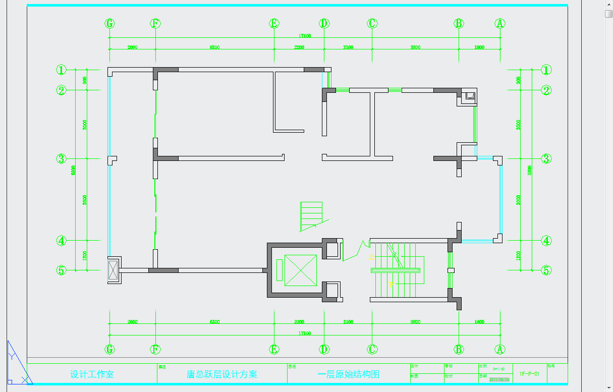 欧式风格复式跃层住宅设计CAD施工图