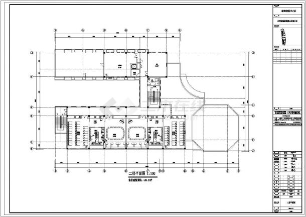 泉州市某1990平米3层框架机构艺术幼儿园建筑设计CAD图纸（含总图）-图一