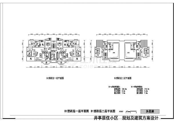 【杭州】某地一套多层住宅规划及方案设计cad图纸-图一