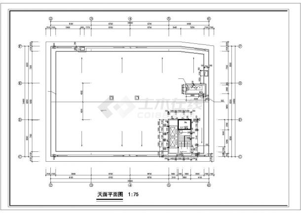 广州某多层酒店建筑平面图，10张图纸-图二