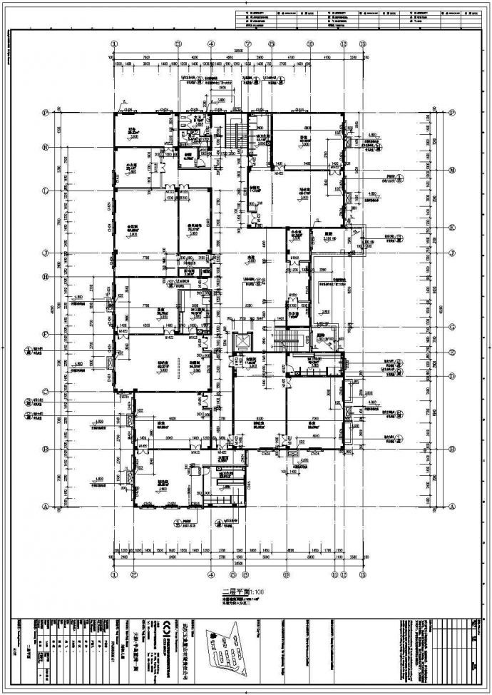 南昌市某3600平米三层框架结构艺术幼儿园全套建筑设计CAD图纸_图1