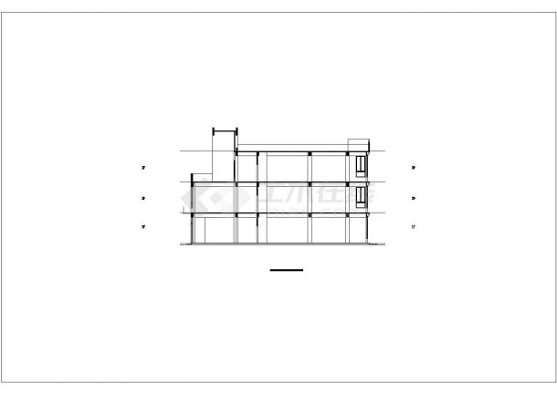 烟台市金昌路某社区2层现代化幼儿园全套建筑设计CAD图纸-图二